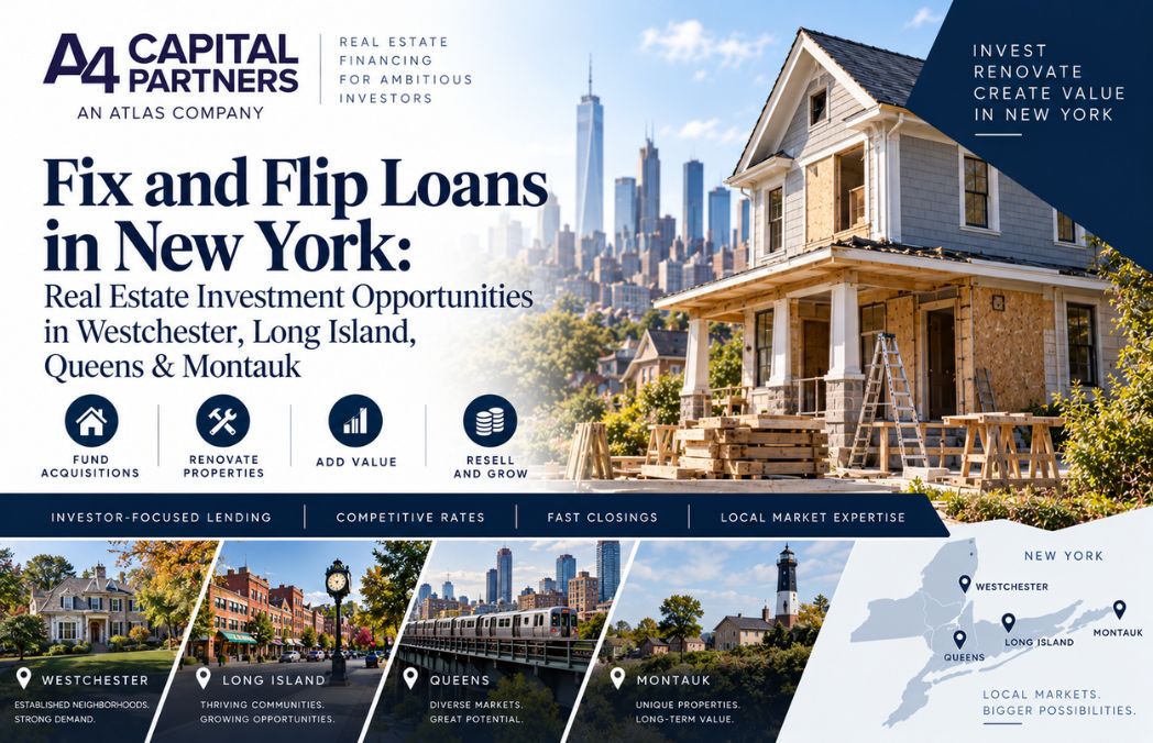 Fix and Flip Loans in New York: Real Estate Investment Opportunities in Westchester, Long Island, Queens & Montauk