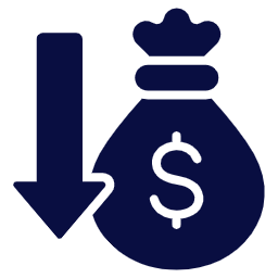 Cost reduction icon